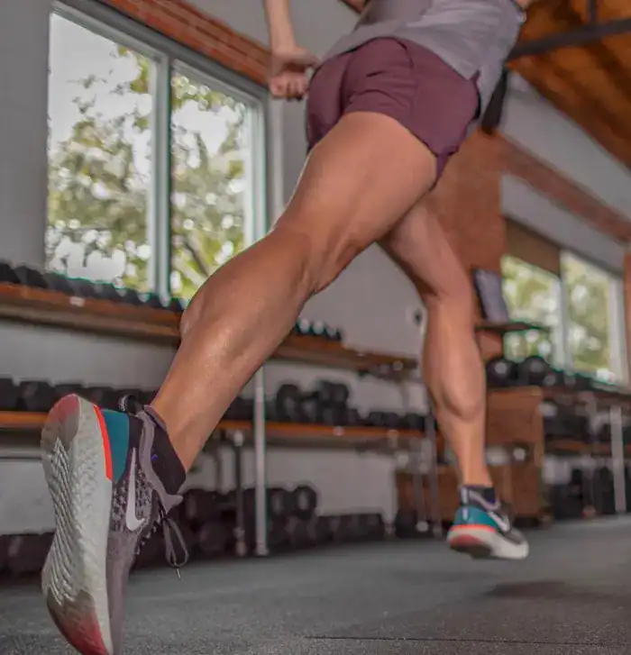 Image of a womans legs after toning exercises